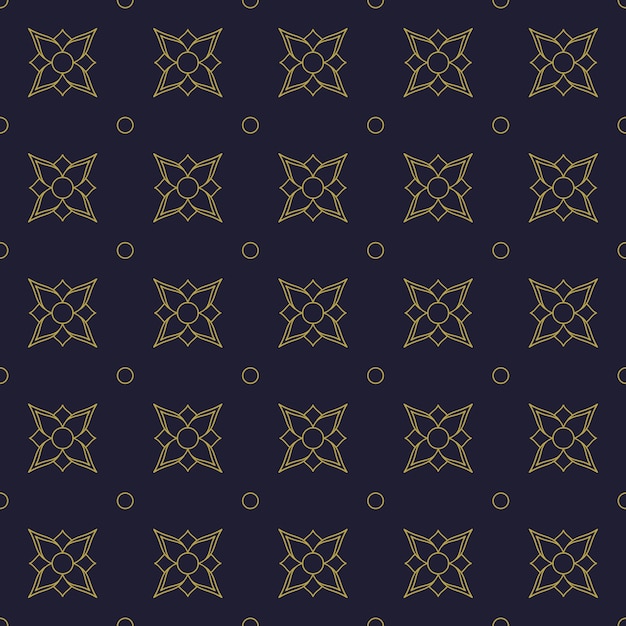 Geometric flowers seamless pattern background wallpaper