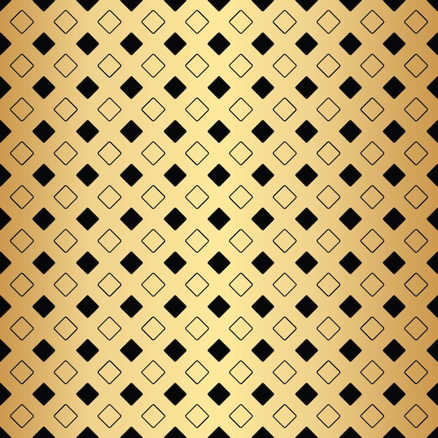 Vector geometric gold seamless repeat pattern background gold and black wallpaper