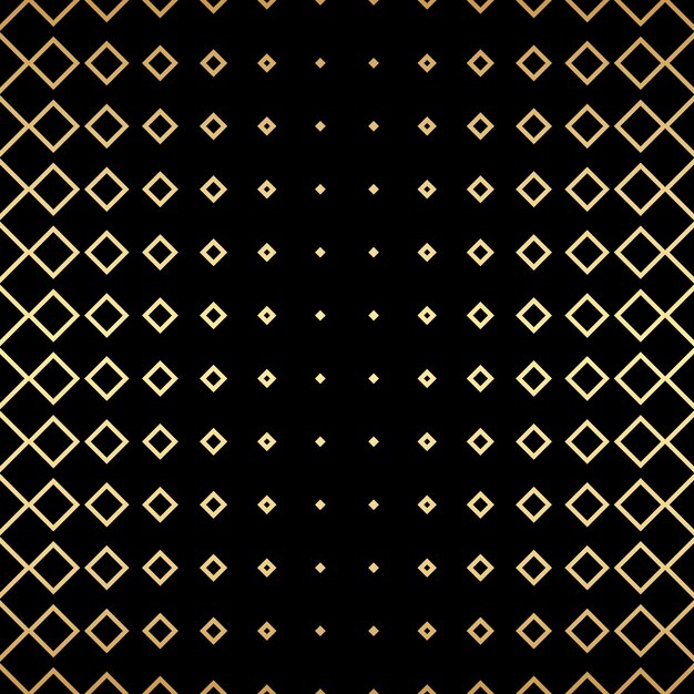 Vector geometric gold seamless repeat pattern background gold and black wallpaper