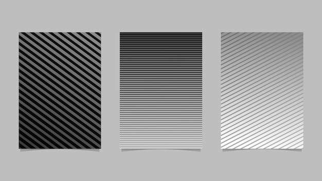 Geometric gradient stripe cover set