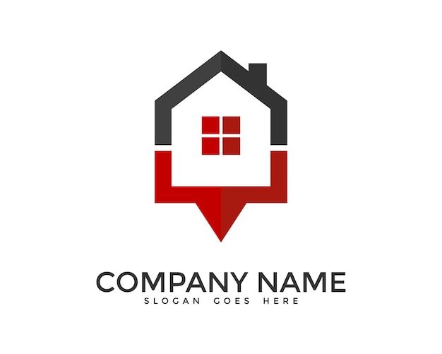 Geometric house logo design