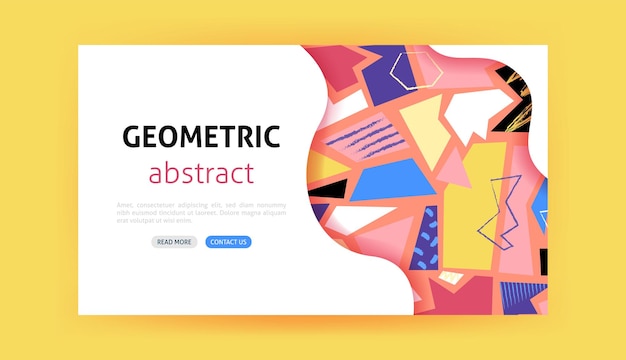 Geometric Landing Page