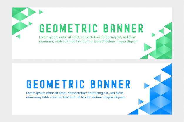 Geometric Landscape Banner