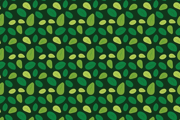 Geometric leaf shapes seamless patterns