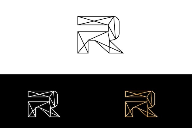 Geometric Letter R Logo Design