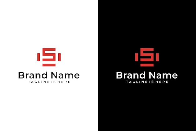 geometric letter S vector logo