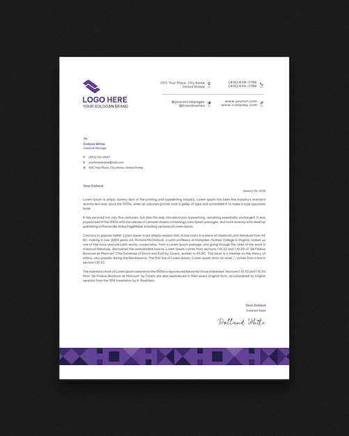 Geometric Letterhead