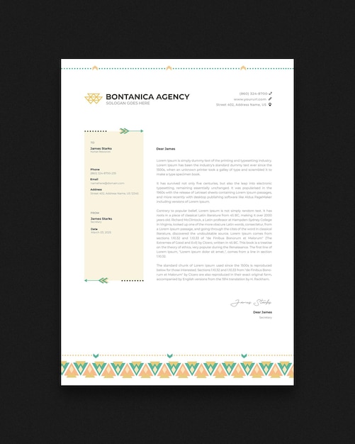 Geometric Letterhead