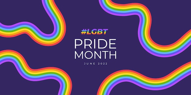 Geometric LGBT Pride Month vector background