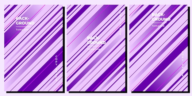 Geometric lines background template copy space set for poster, leaflet, pamphlet, or brochure.