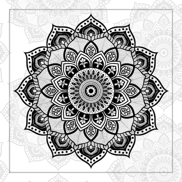 Geometric luxury mandala 