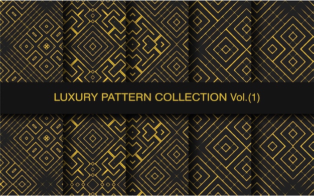 Geometric luxury pattern collection