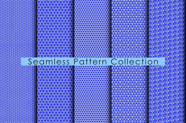 Geometric luxury pattern set Geometric Seamless pattern set