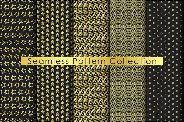 Geometric luxury pattern set Geometric Seamless pattern set