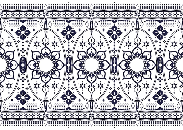 geometric and mandalas ethnic fabric seamless pattern design for cloth carpet batik wallpaper etc