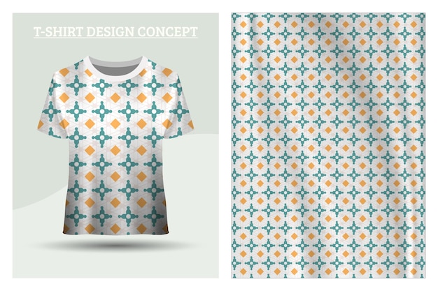 Geometric men's shirt design concept