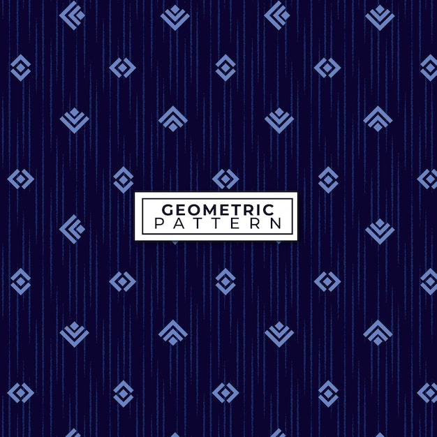 Geometric Navy Pattern Vector Illustration