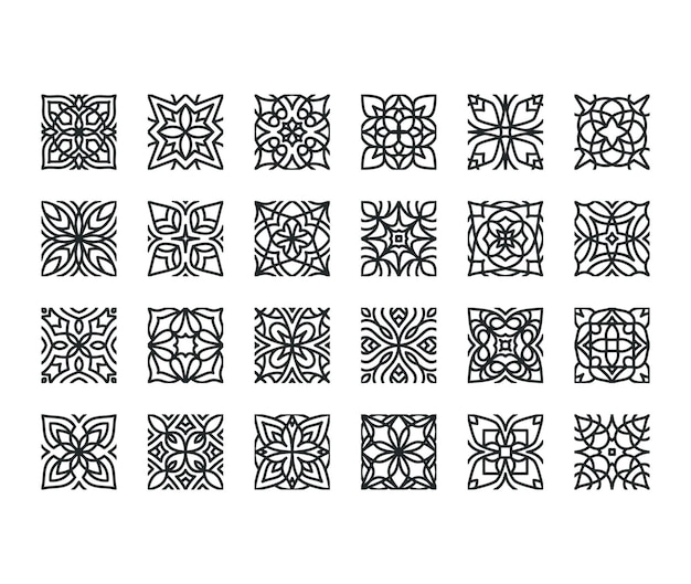 Geometric Ornament Decorative Elements Vector Collection