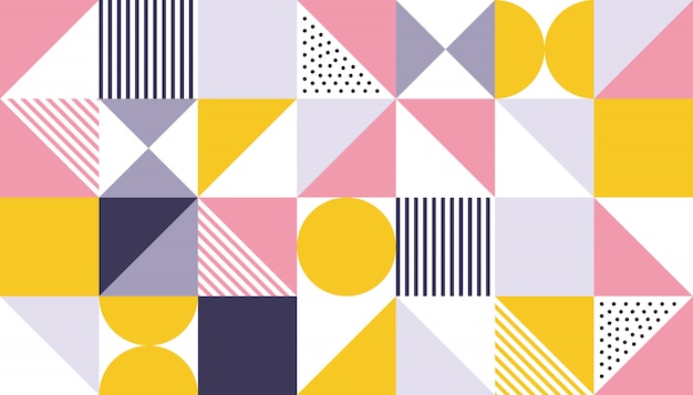 Vector geometric pattern  abstract color design