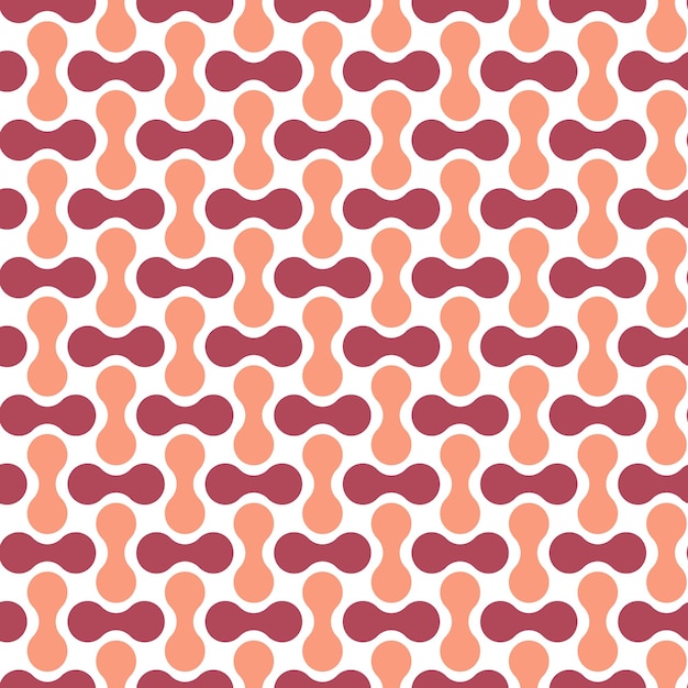 Geometric pattern design with red and orange circles