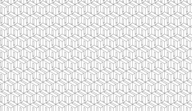 Geometric pattern seamless Trendy design vector background for web backdrop or paper print