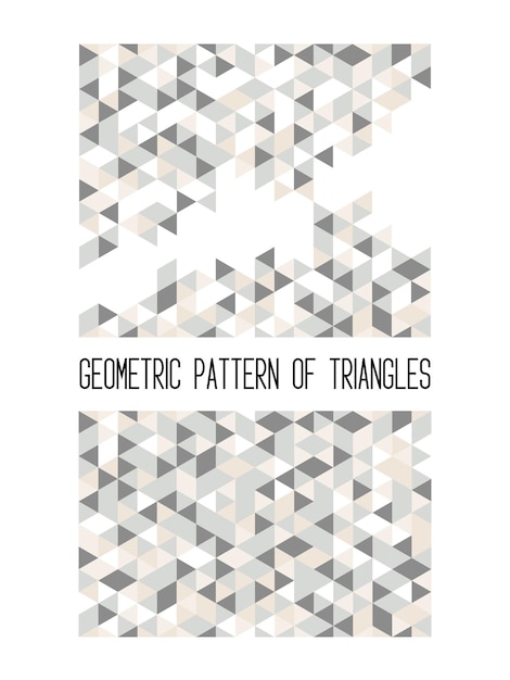 Geometric pattern of triangles