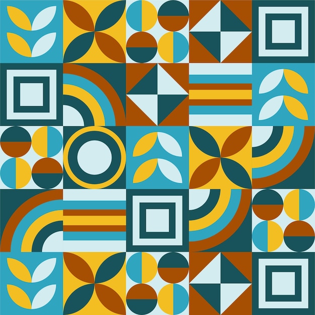 Geometric pattern with colorful and abstract shape