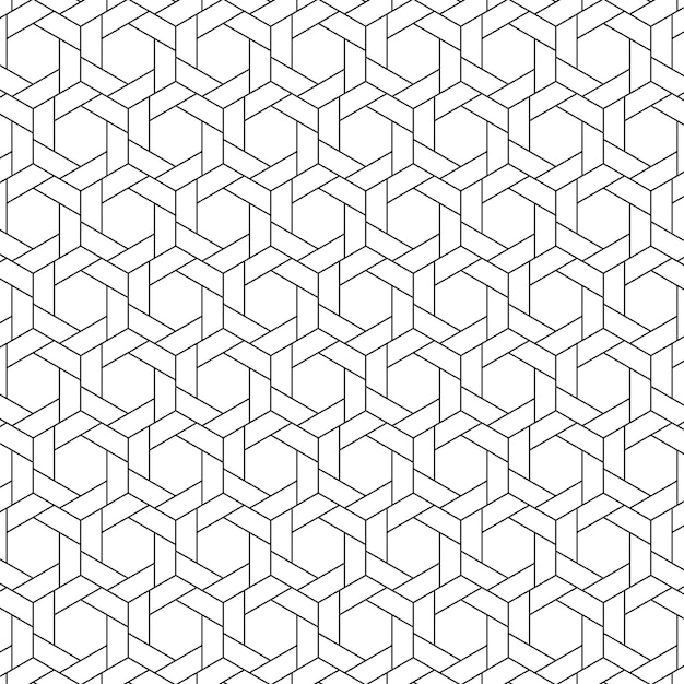 The geometric pattern with lines. Seamless vector background.