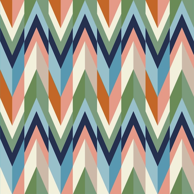 GEOMETRIC RETRO AFRICAN SEAMLESS PATTERN