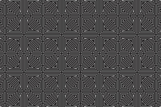 Geometric seamless abstract pattern