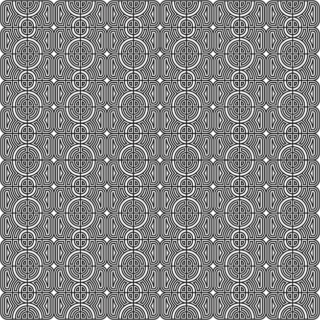 Geometric seamless amazing shape lines pattern