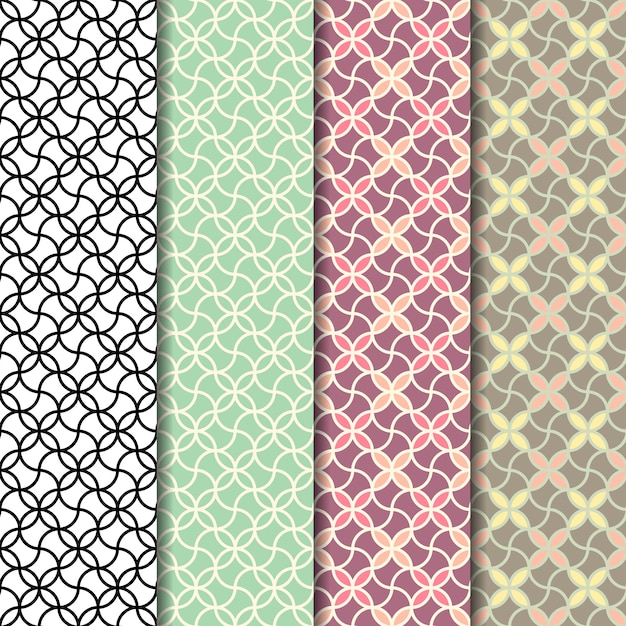 Geometric seamless pattern background.