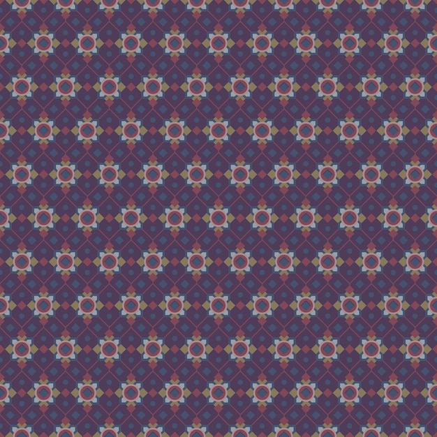 Geometric seamless pattern in purple color