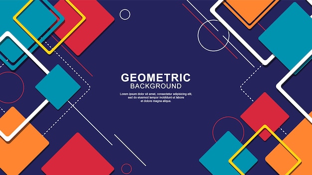 Geometric shape background with modern design