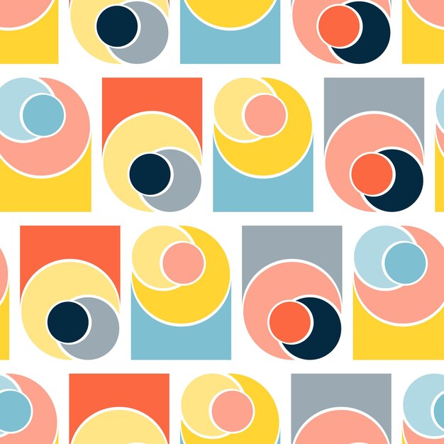 Vector geometric shapes circle month vector graphics and a set of abstract