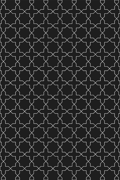 Geometric shapes pattern black background