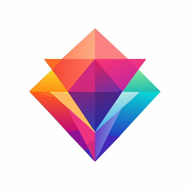 Vector geometric shapes with gradient colors innovation and change design