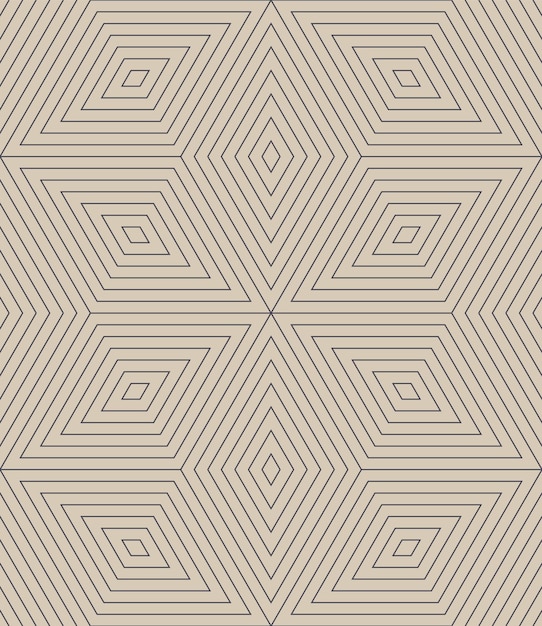 Geometric Textile Design Cozy Outline Seamless Pattern Vector Neat Background