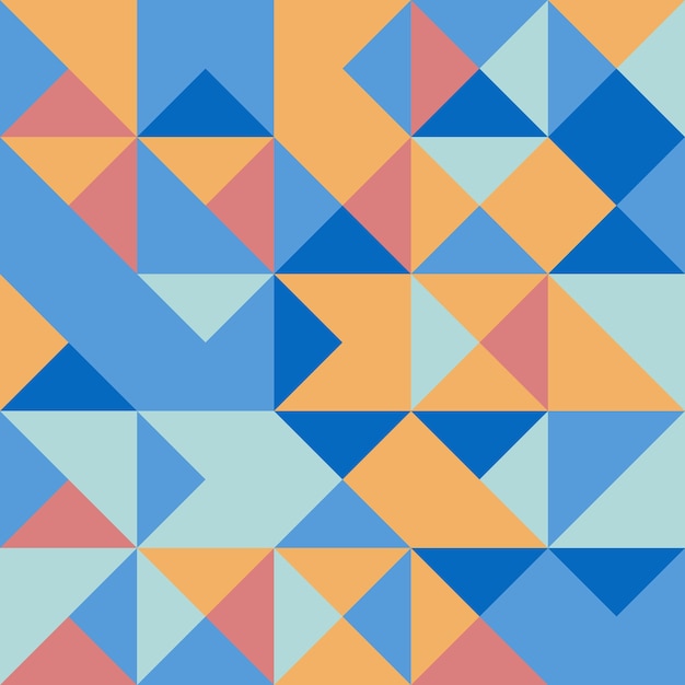 Geometric triangle seamless pattern