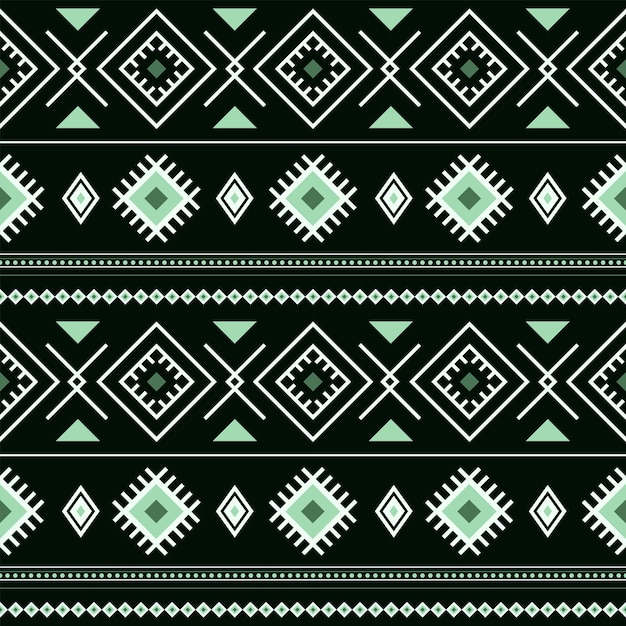 Geometric vector seamless pattern in ethnic style Textile printing Mexican style