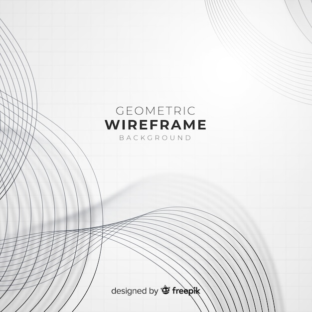 Geometric wireframe background