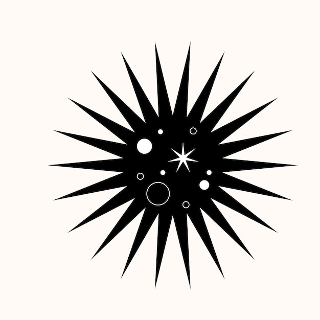 Geometry of the Cosmos A Stark Black Star Cutting Through Space Minimalist Design Meets Celestial