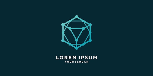 Geometry logo abstract with creative style Premium Vector part 4