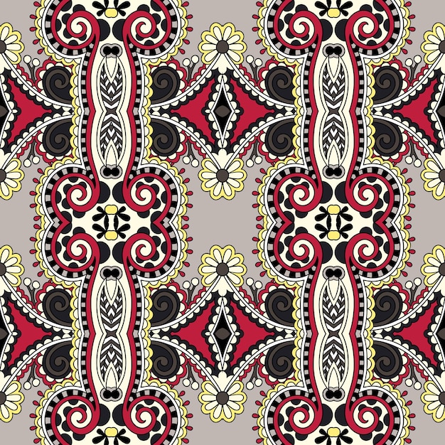 Geometry vintage floral seamless pattern