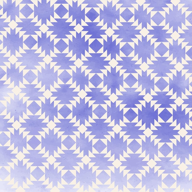 Geometry watercolor pattern premium vector