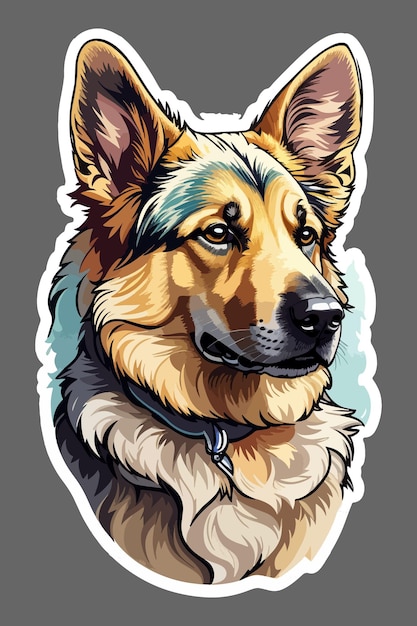 German Shepherd Dog Vector Highquality scalable and customizable vector illustration of a German