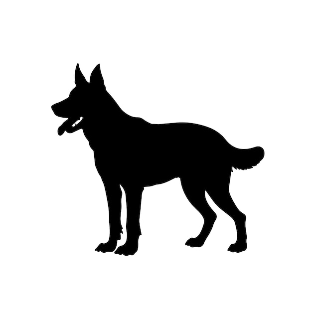 German Shepherd slhouette