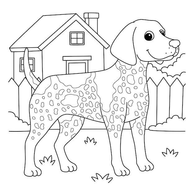 German Shorthaired Pointer Dog Coloring