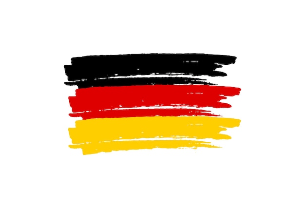 Germany brush stroke flag.