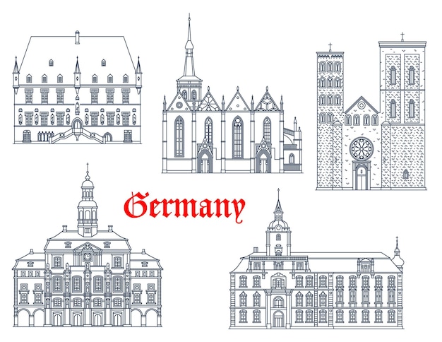 Germany landmarks architecture cathedrals icons